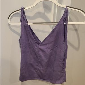 reformation shoulder tie tank top
